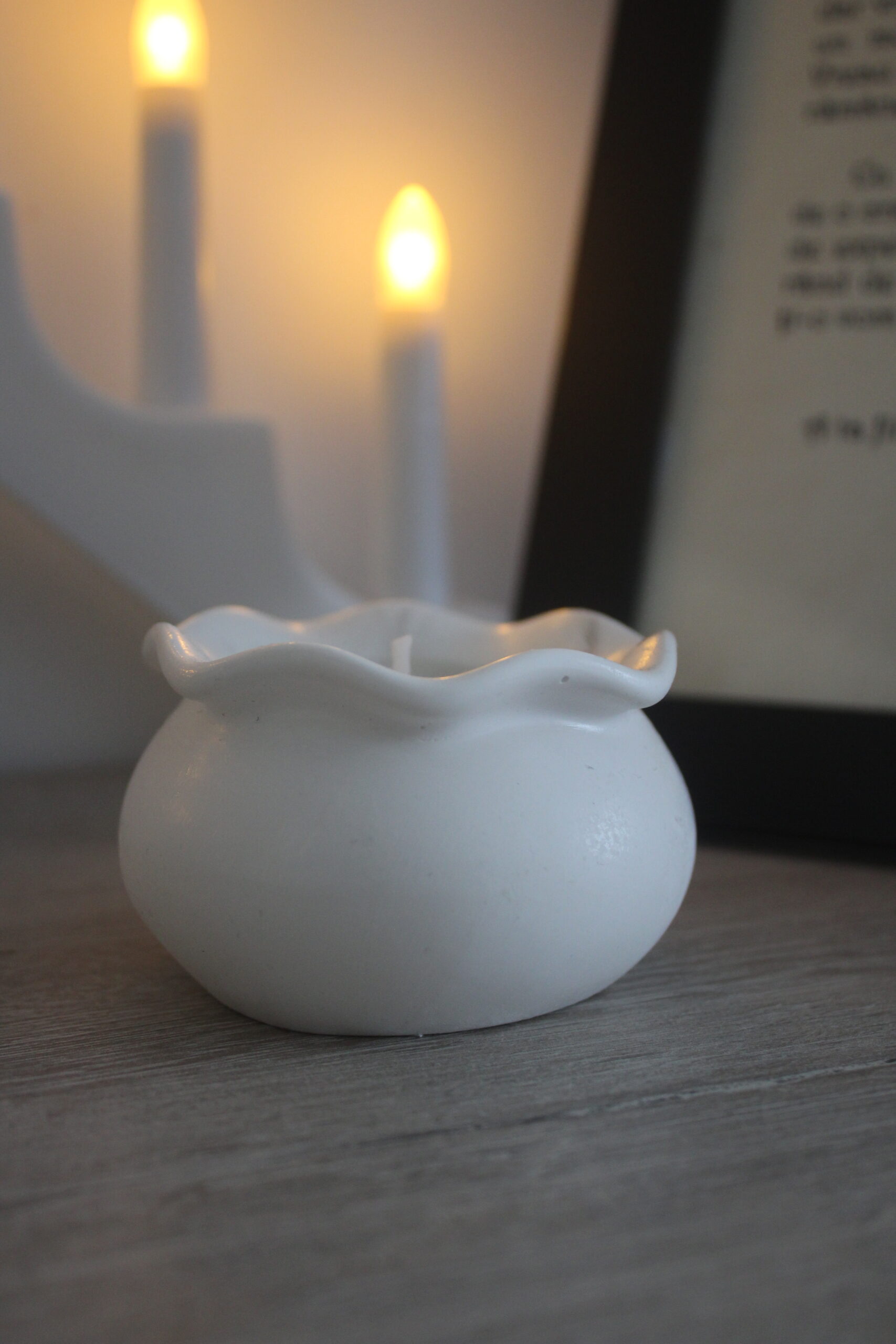 Lumanare cu suflet in recipient ceramic