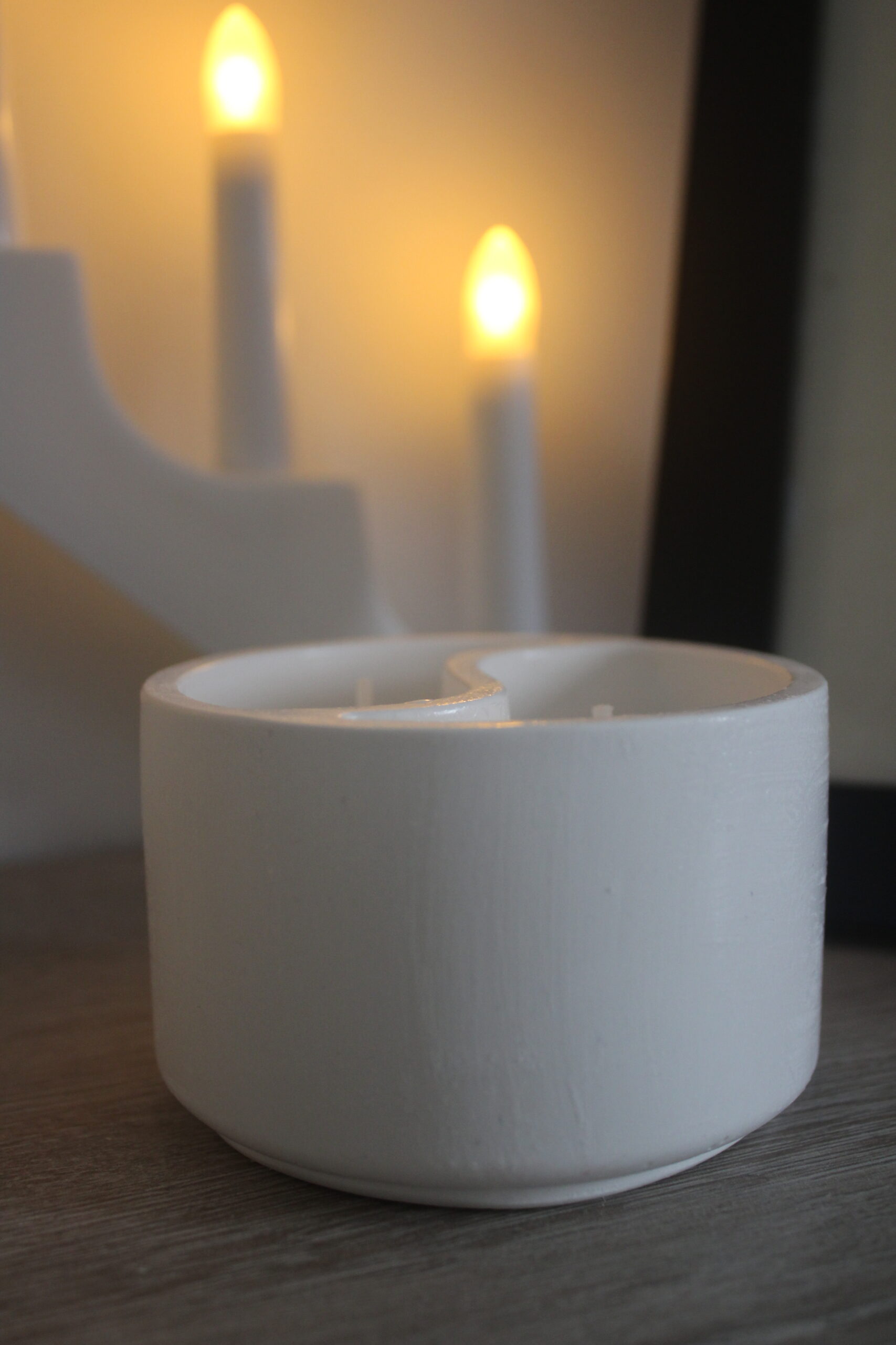Lumanare DUO in recipient ceramic